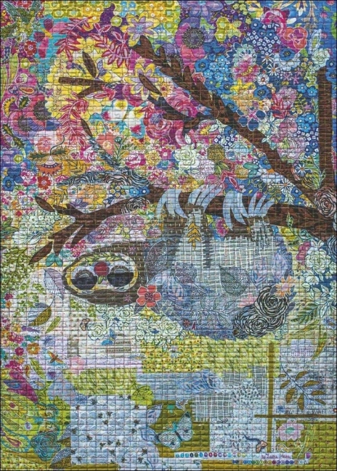 Puslespil Heye Quilt Art: Broderet Dovendyr 1000 brikker