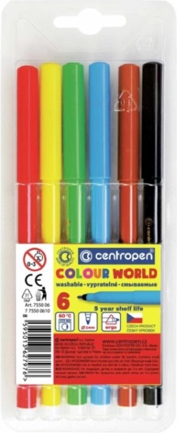 Centropen sæt tuscher 6 farver