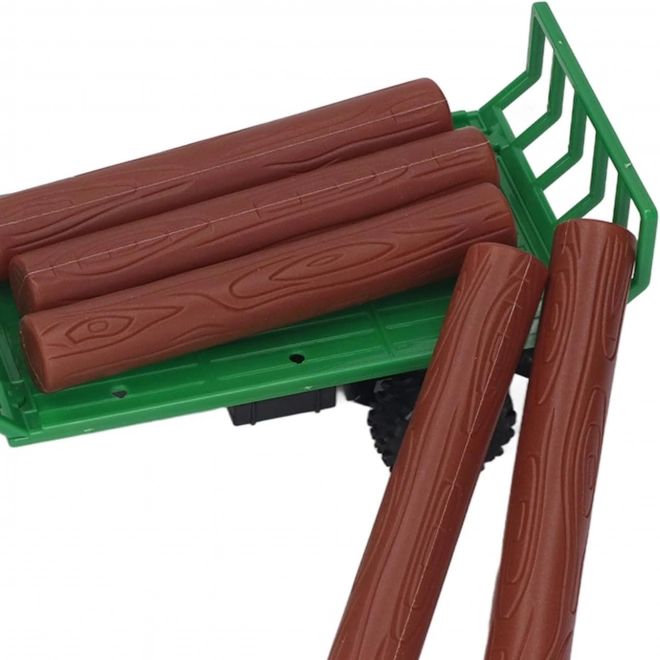 Traktor med trailer, fjernstyret 1:24