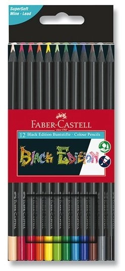 Farveblyanter Faber-Castell Black Edition 12 stk