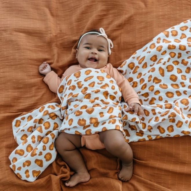 Tommy Lise Bomulds Muslin Ble Glazed Ginger 120x120 cm