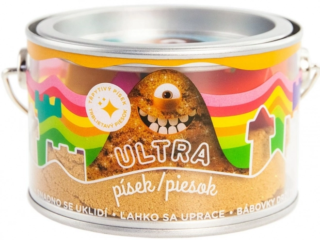 Ultra sand med glimmer 200g - guld