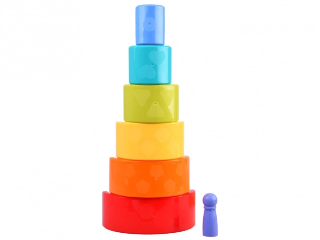 Montessori regnbuekamæleon puslespil 18m+