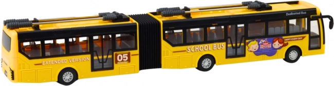 Fjernstyret skolebus Przegubowy 1:32 gul