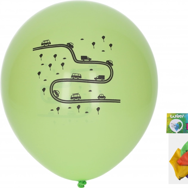 Oppustelige balloner 30 cm – transport, sæt med 5 stk.