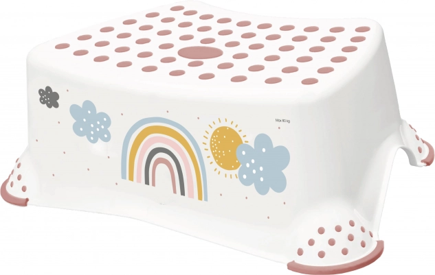 Trin til toilet/vask "Rainbow", Hvid