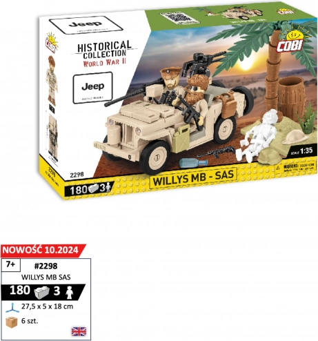 Byggesæt COBI HC WWII – Willys MB SAS 1:35
