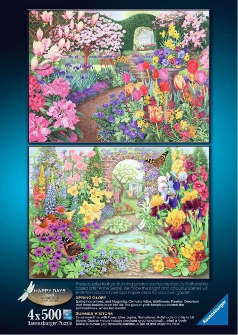 RAVENSBURGER Puslespil Vidunderlige haver 4x500 brikker