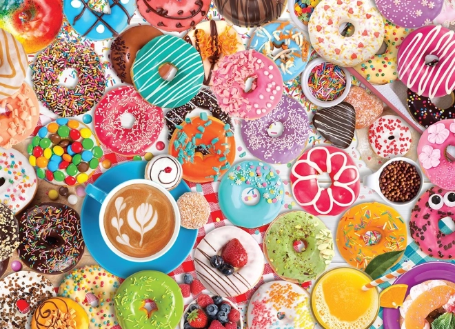 Puslespil Donutfest 1000 brikker EUROGRAPHICS