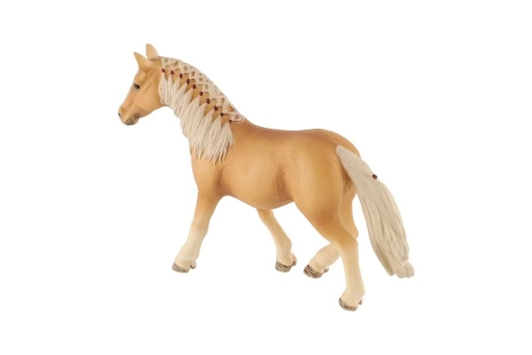 Hjemlig palomino hest zooted plast 13cm i pose