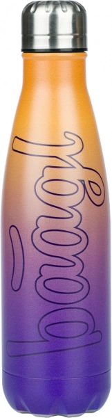 Termoflaske gul-lilla 500 ml