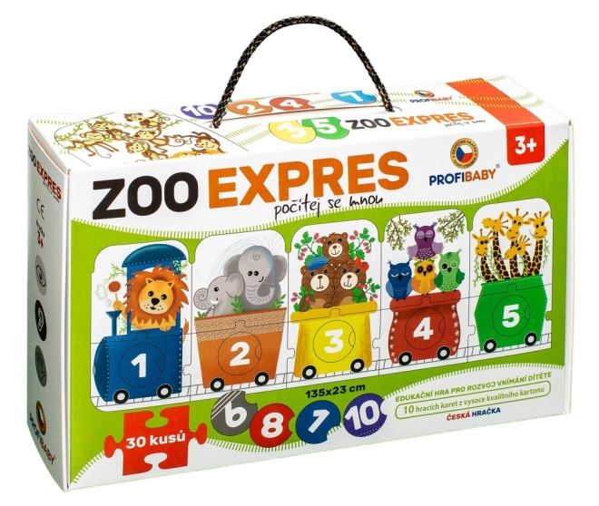 Puslespil ZOO Ekspres - Tæl Med Mig 30 Brikker