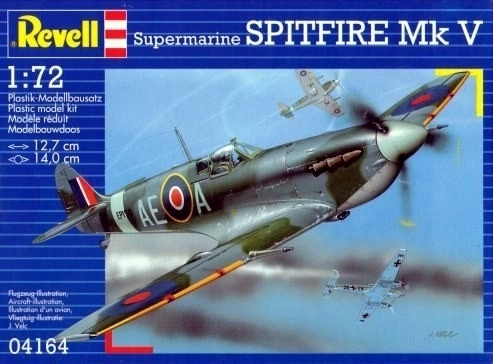 Plastmodel af flyet SPITFIRE Mk Vb