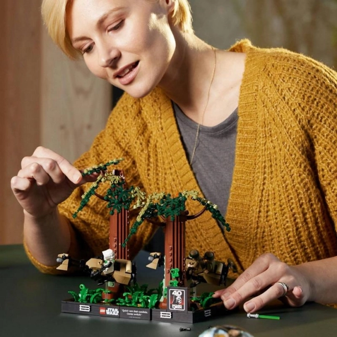 LEGO4; Star Wars422; 75353 Speeder-jagt på planeten Endor422; 013; diorama
