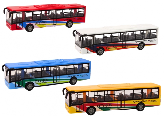 Metalbybus med friktionsmotor 15 cm