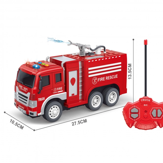 woopie fjernstyret brandbil RC med vand spray funktion