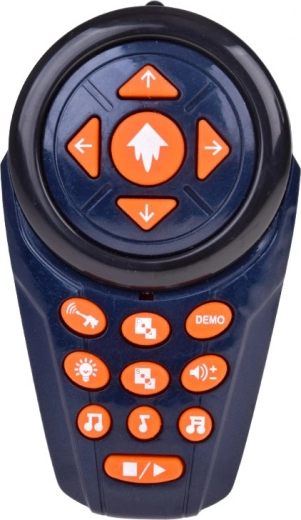 Fjernbetjening med musik, lys og demo-tilstand