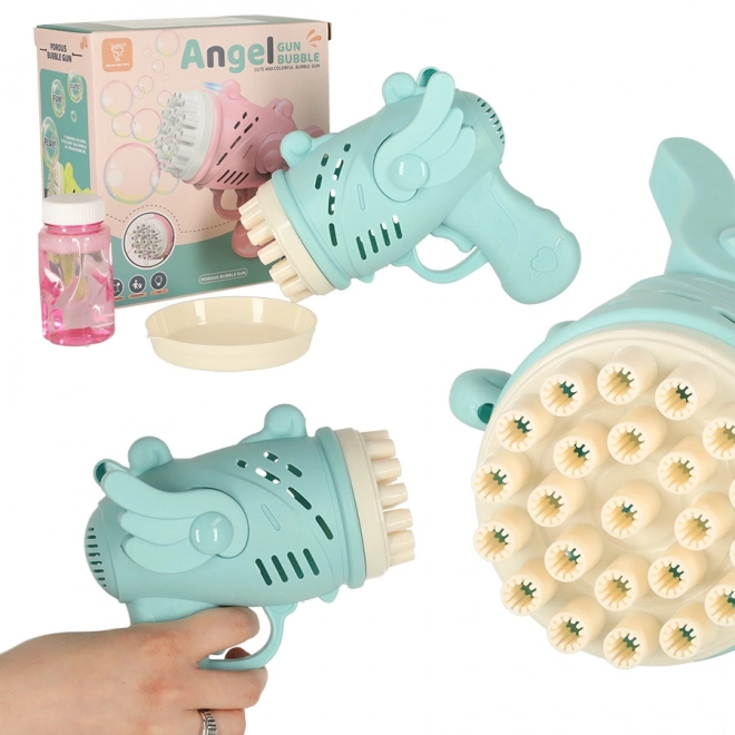 Boblepistol med vinger blå
