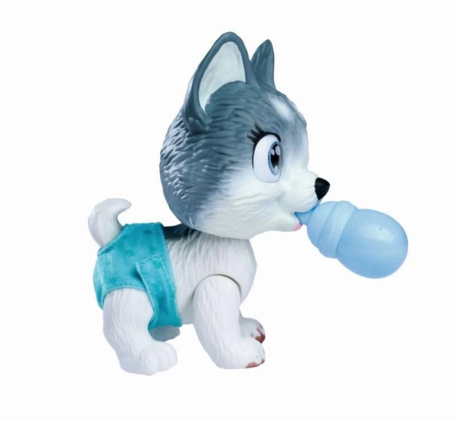 Hvalpe Husky Pamper Petz i badekar