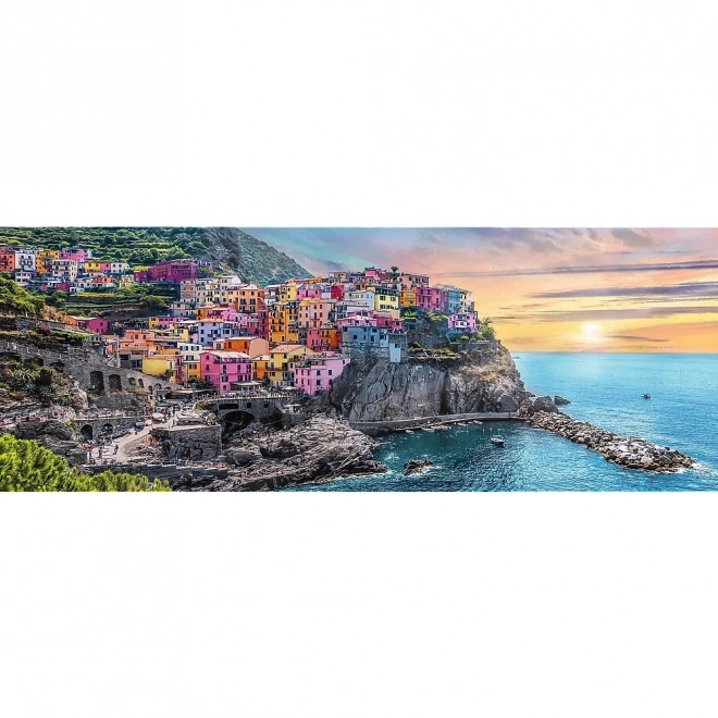 Panoramisk puslespil 500 brikker Vernazza ved solnedgang, Italien