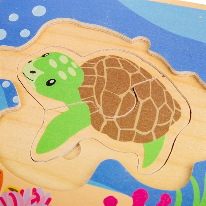 Bigjigs Legetøj Puzzle Skildpaddens Livscyklus