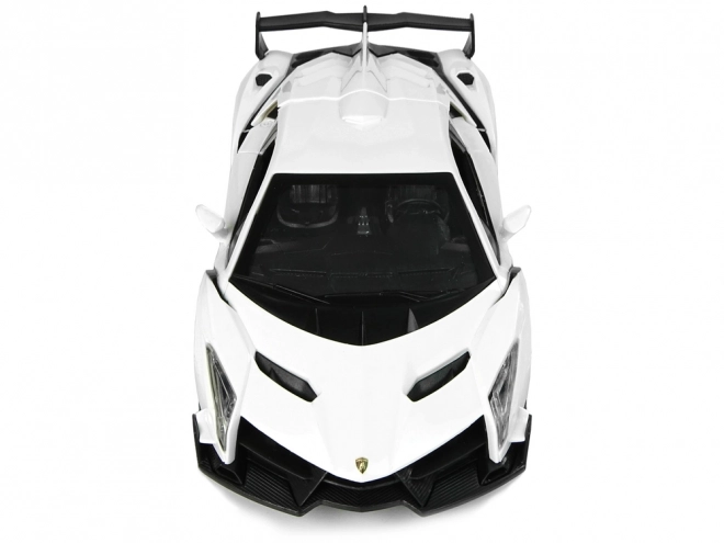 Fjernstyret Lamborghini Veneno Hvid 2.4G Fjernstyring Rat Lydlys