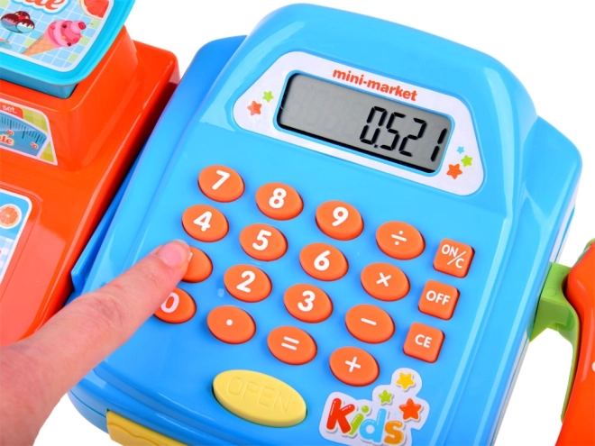 Rigtig lommeregner og LCD-display