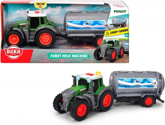 traktor med mælketanktrailer 26 cm