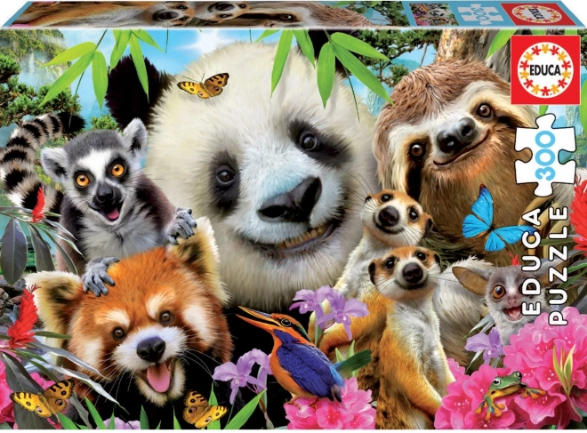 Puzzle Selfie af Sorte Øjne Venner 300 Stykker