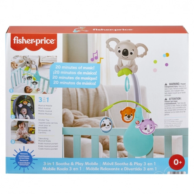 Karrusel til tremmeseng Koala Fisher Price