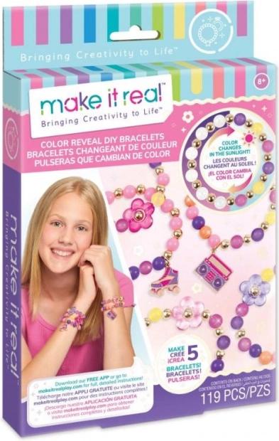 Make It Real sæt til at lave armbånd, der skifter farve i solen