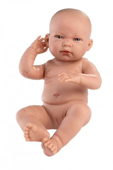 Llorens 84302 NYFØDT PIGE - realistisk dukke baby med helkropsvinyl - 43 cm
