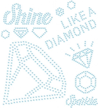 Glimtrende motiv Shine Like a Diamond