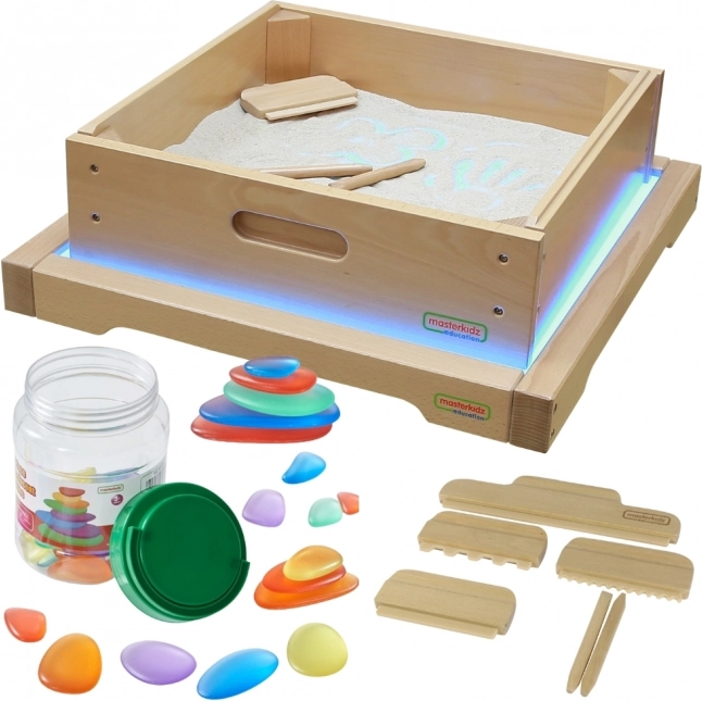 Sensory Panel LED med Tilbehør til Leg i Sand af Masterkidz