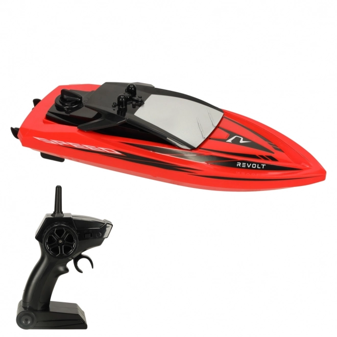 Rød RC båd Revolt Q5 Galaxy