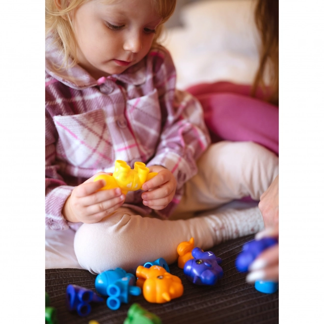 Montessori sæt til læring af tal og farver Enhjørninger
