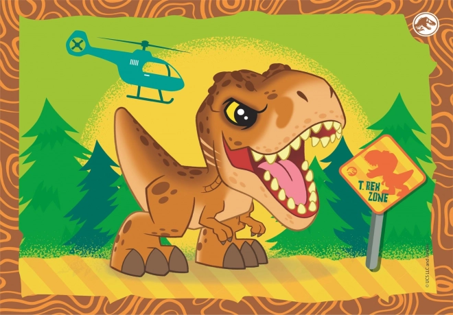 Puslespil Jurassic Verden 4i1 Clementoni