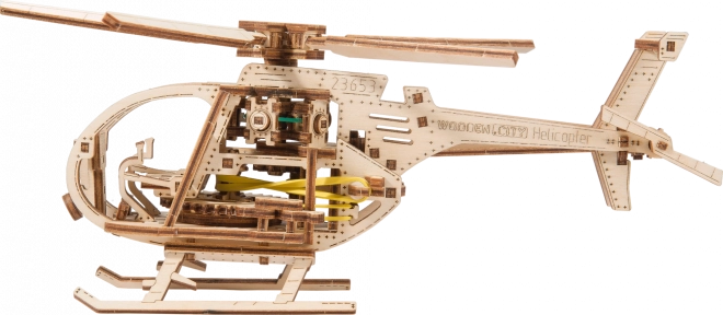 Træ 3D puslespil helikopter