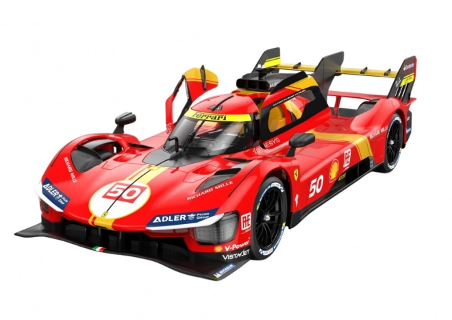 R/C 1:24 Fjernstyret sportsvogn Ferrari 499P Rød