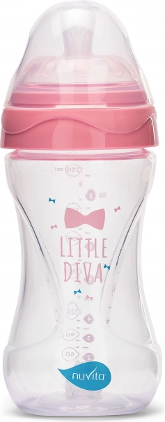 Flaske 250 ml, transparent pink