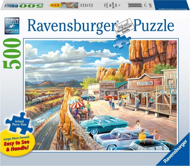 RAVENSBURGER Puslespil Udsigtspunkt Stoppested XXL 500 brikker