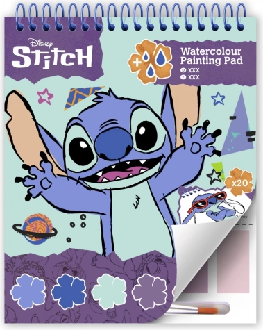 Lilo & Stitch maleblok med farvelægningssider og farver