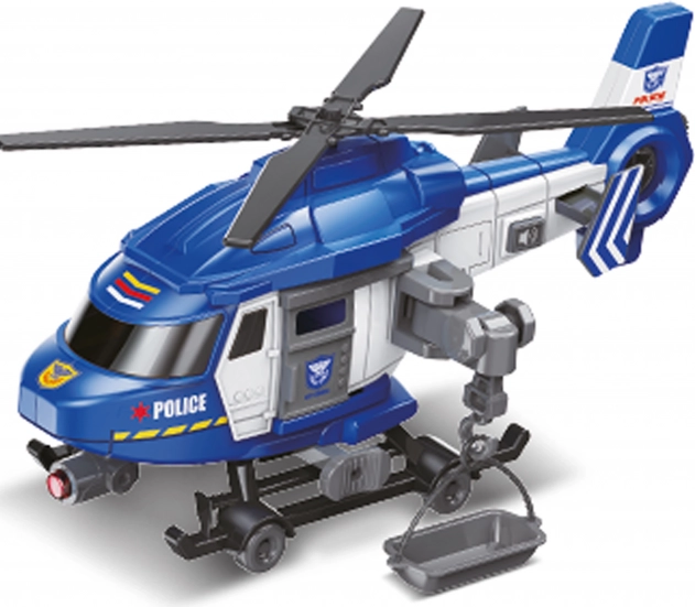 Politihelikopter med effekter