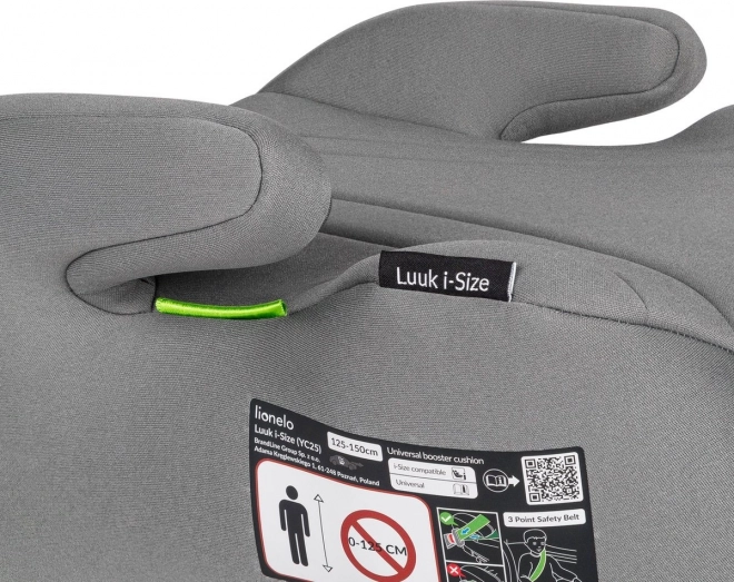 LIONELO Sædepude Luuk i-Size 125-150 cm, Grå
