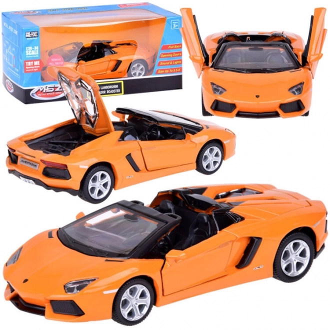 Metalmodelbil Lamborghini Aventador Roadster 1:32 interaktiv