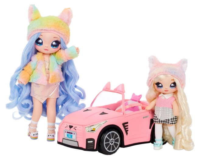 Stilfuld cabriolet til dukker Na! Na! Na! Surprise