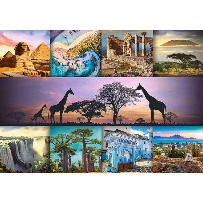 Trefl Puzzle 1000 brikker - Collage Afrika