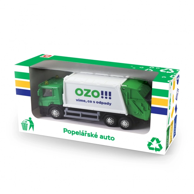 Skraldevogn med OZO-logo