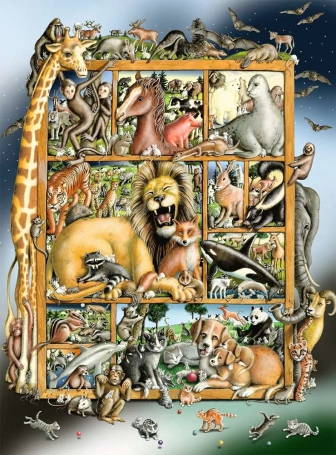 Ravensburger puslespil Dyremenageri XXL 100 brikker