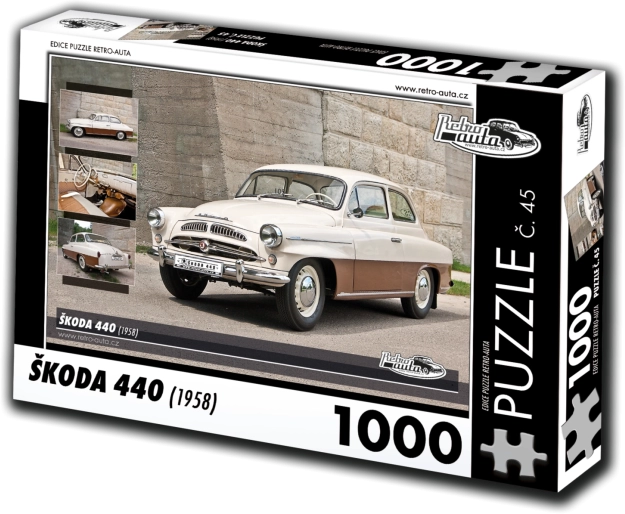retro biler puslespil škoda 440 (1958) 1000 brikker